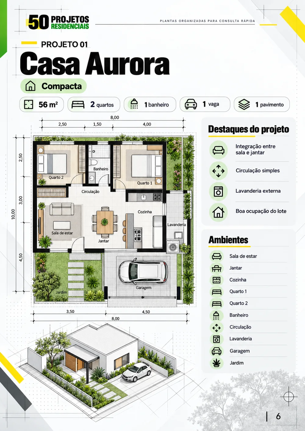 Prévia interna dos projetos residenciais