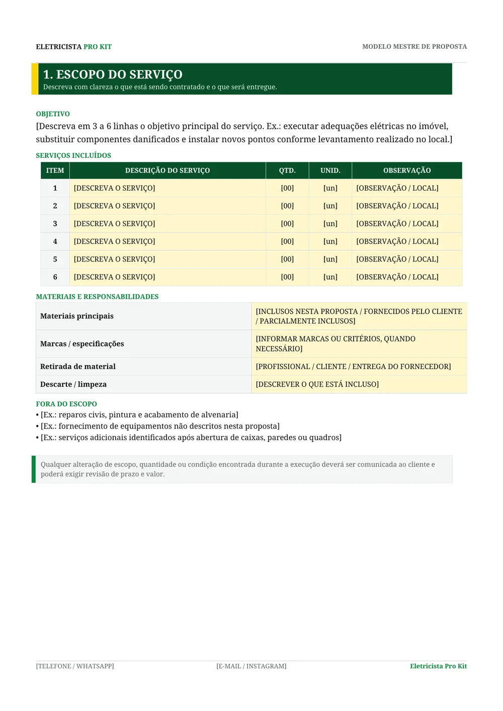 Prévia interna da proposta profissional